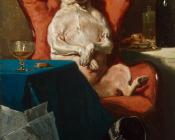 Pug Dog in an Armchair - 阿尔弗雷德·德·德勒